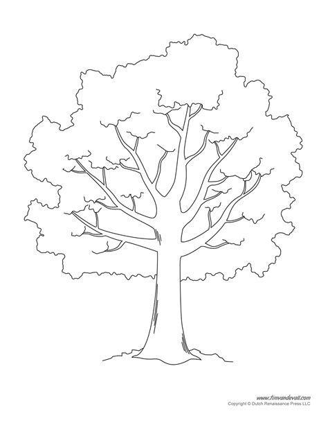Printable Tree Outline